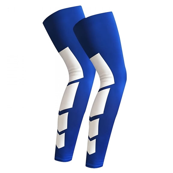 Calf Compression Sleeve,1 Pair Full Leg Compression Sleeves for Women & Men Extra Long Leg & Calf Braces Knee Sleeve for Basketball Football Running Working Out Compression Socks Men Blue1