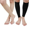 thumbnail image 1 of Calf Compression Sleeve for Men & Women – 2 Pairs AMITOFO Footless Leg Compression Sleeve with Graduated 20-30 mmHg Support for Shin Splints Pain Relief, Varicose Veins,XL, 1 of 6