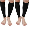 thumbnail image 1 of Calf Compression Sleeve for Men & Women – 2 Pairs AMITOFO Footless Leg Compression Sleeve with Graduated 20-30 mmHg Support for Shin Splints Pain Relief, Varicose Veins,3XL, 1 of 6