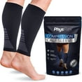 thumbnail image 1 of Calf Compression Sleeves for Men and Women - Footless Compression Socks for Varicose Vein, Nursing, Pregnancy, Running - PhysFlex Leg Sleeve Brace for Shin Splints, Pain Relief and Reduces Swelling, 1 of 7