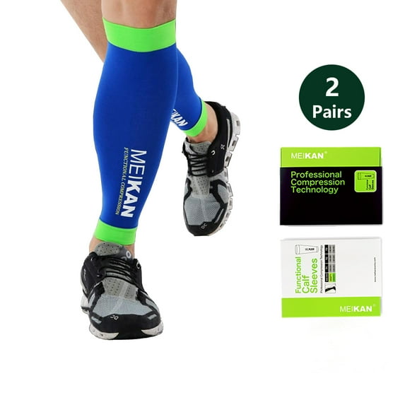 Calf Compression Sleeves Men Women - Leg Compression Sleeve Footless Socks - Shin Splint Relief Fitness Running