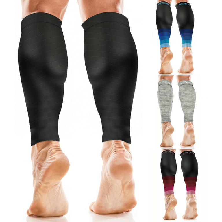 Calf Compression Sleeves for Men & Women - Shin Splint and Calf Support  Brace - Compression Calf Guards - Leg Sleeves for Torn Muscle Cramps (L/XL)