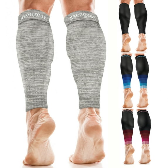 Calf Compression Sleeves for Men & Women - Shin Splint and Calf Support Brace - Compression Calf Guards - Leg Sleeves for Torn Muscle Cramps (XXL)