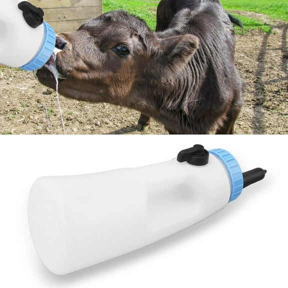 Calf Feeder, Portable Bottle, Nursing Lambs Calves, Speedy Feeder with 3 Speed Flow Adjustment, Save Time and Reduce Waste, Easy to Use, 2.5L Cattle Bottle Food for Cow Bottle Drinking