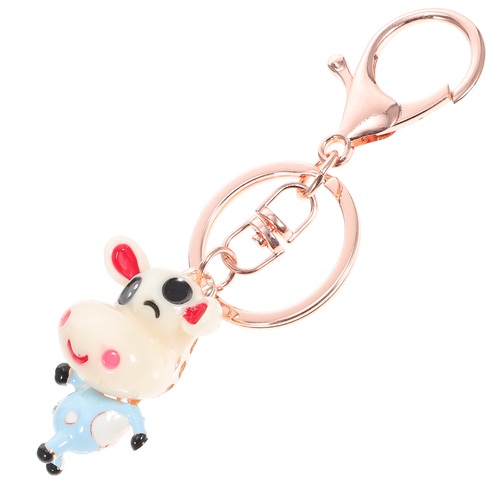 Calf Keychain Ox Year Keyholder Zodiac Cow Alloy Rings Keychains Girl Presents Girls Gifts