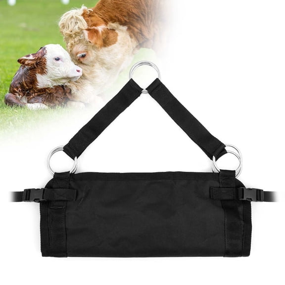 Jeffers Livestock Calf Sling, 19.5" x 12" Heavy Duty Nylon Weighing Strap for New Born Calves, Sheep, Goats, Lamb & Small Animal, Farm & Veterinary Scale Sling, Secure Adjustable Harness