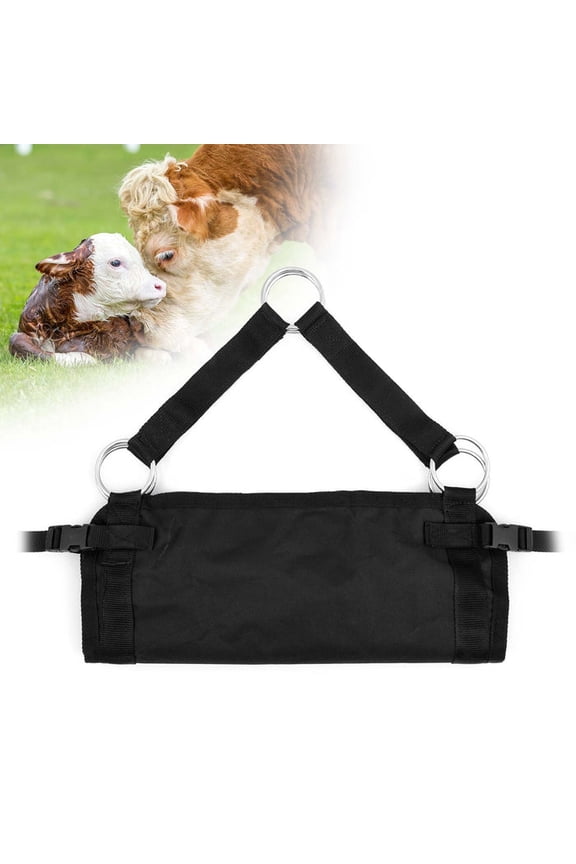 Livestock Calf Sling, 19.5" x 12"  Heavy Duty Nylon Weighing Strap for New Born Calves, Sheep, Goats, Lamb & Small Animal, Farm & Veterinary Scale Sling, Secure Adjustable Harness