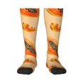 Calf Socks for Men Women, Tropical fruit Papaya Knee High Socks