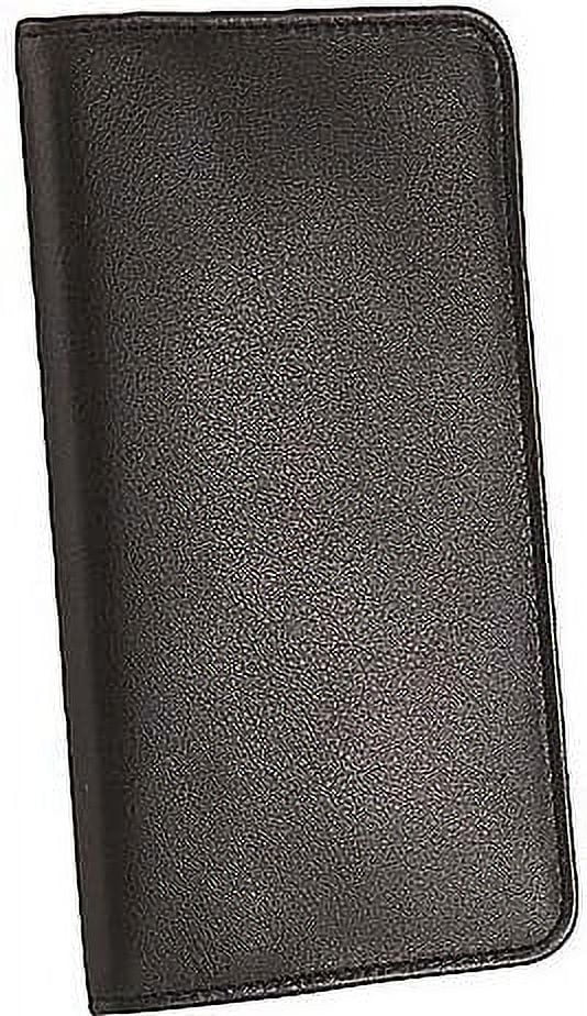 Calfskin Leather Pocket Weekly Planner (Black)