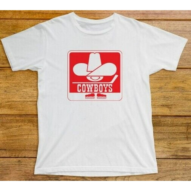 Calgary Cowboys T Shirt 829 WHA Ice Hockey 1970s Chicago Cougars