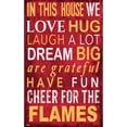 thumbnail image 1 of Calgary Flames 11" x 19" In This House Sign, 1 of 1