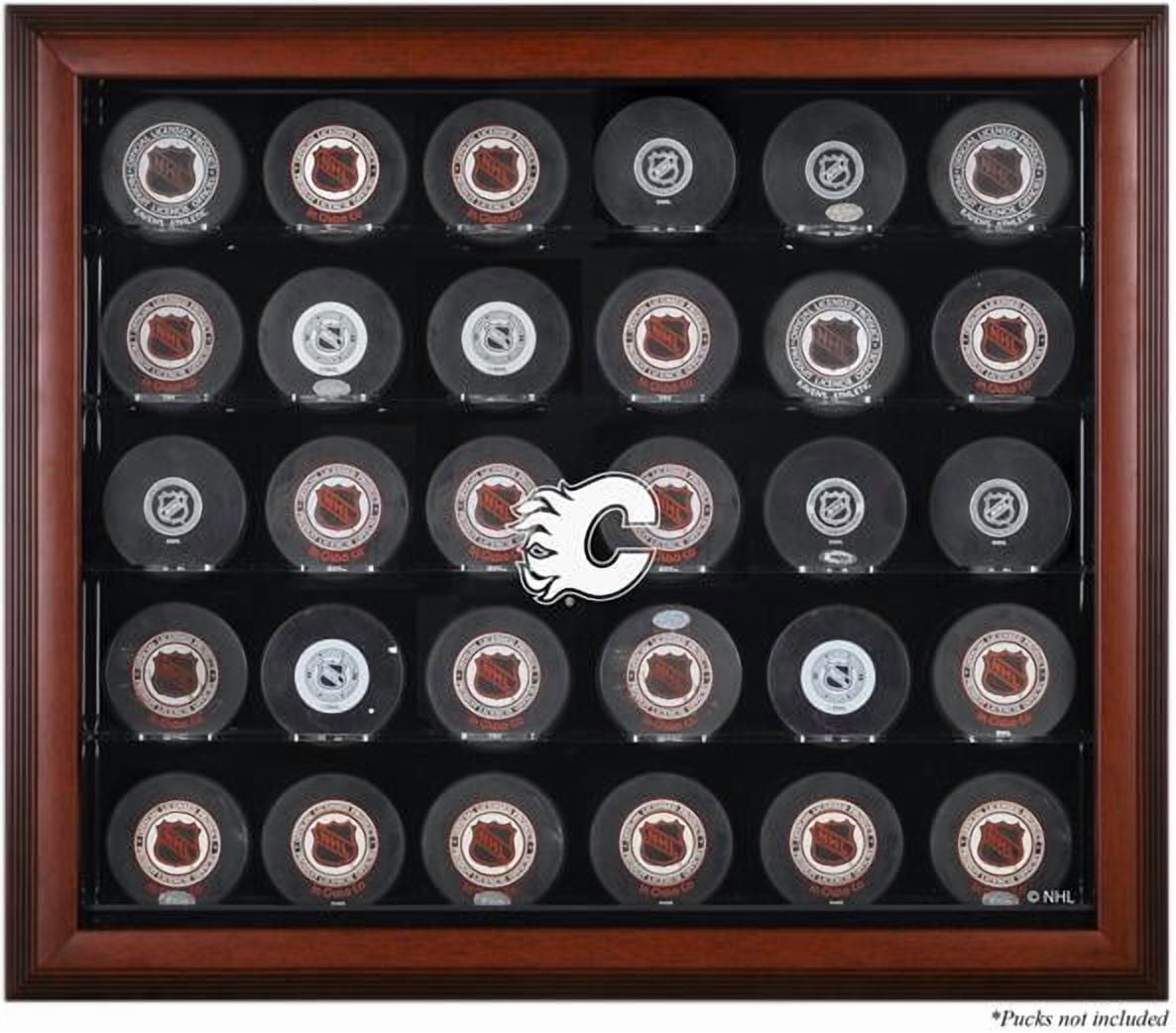 Calgary Flames 30-Puck Mahogany Display Case - Walmart.com