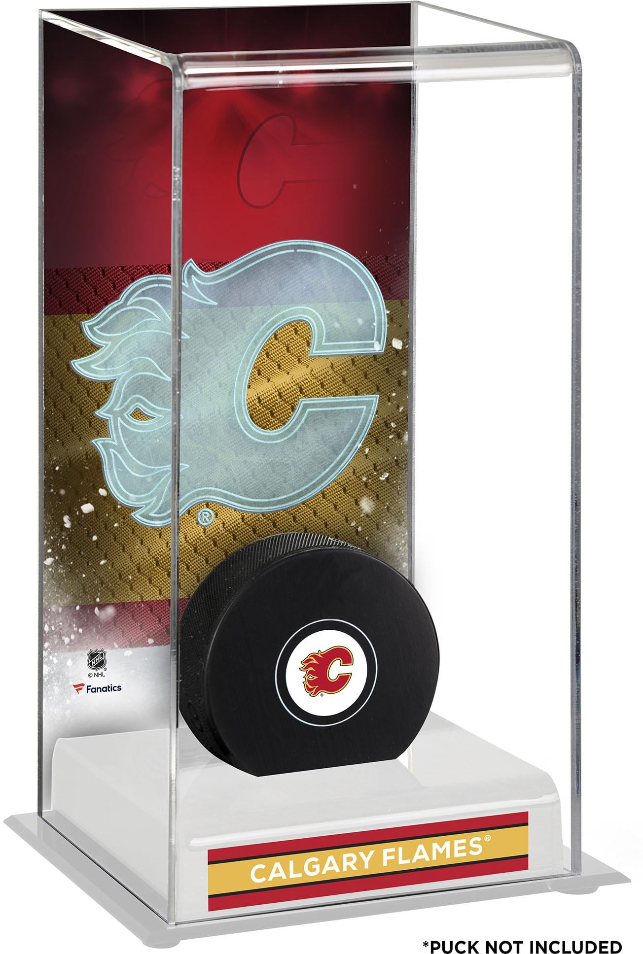 Calgary Flames Deluxe Tall Hockey Puck Case