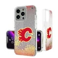 thumbnail image 1 of Calgary Flames Linen Logo iPhone Glitter Case, 1 of 1