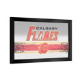 thumbnail image 1 of Calgary Flames Logo Ready-To-Hang Black Framed Wall Mirror, 1 of 4