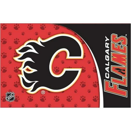 Calgary Hockey Flame's Neoprene Pet Bowl Mat