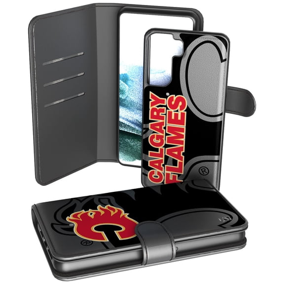 Calgary Flames Samsung Galaxy Mono Tilt Wallet Case