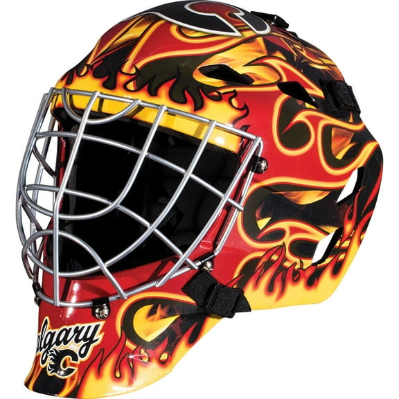 Calgary Flames Unsigned Franklin Sports Replica Full-Size Goalie Mask