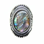 Calgary Statement Ring Womens Simulated Abalone Ginger Lyne Collection