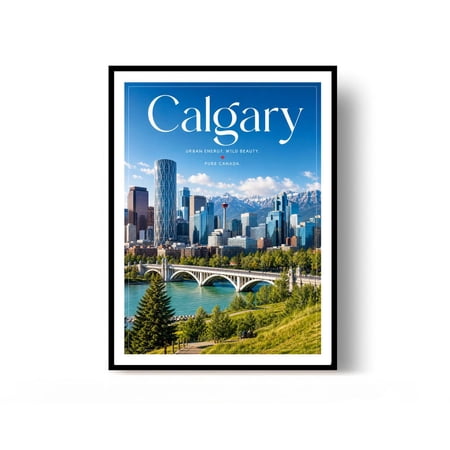 Calgary Travel Poster Print Poster Wall Decor