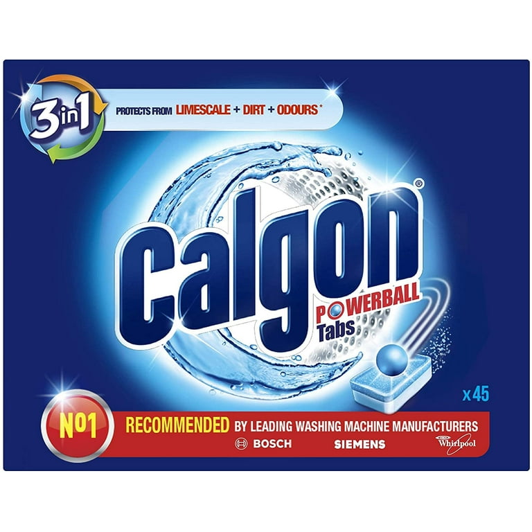 Calgon 3 en 1 Powerball tabs machine à laver bloquée du au calcaire Pub  30s 