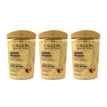 Calgon Ageless Bath Pearls, 16 oz (Pack of 3)