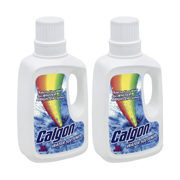 Calgon Liquid Water Softener, Laundry Detergent Booster, 32 Ounce (Pack of 2)