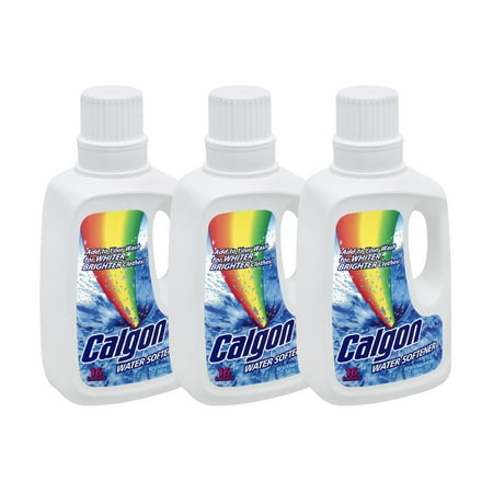 Calgon Liquid Water Softener, Laundry Detergent Booster, 32 Ounce (Pack of 3)