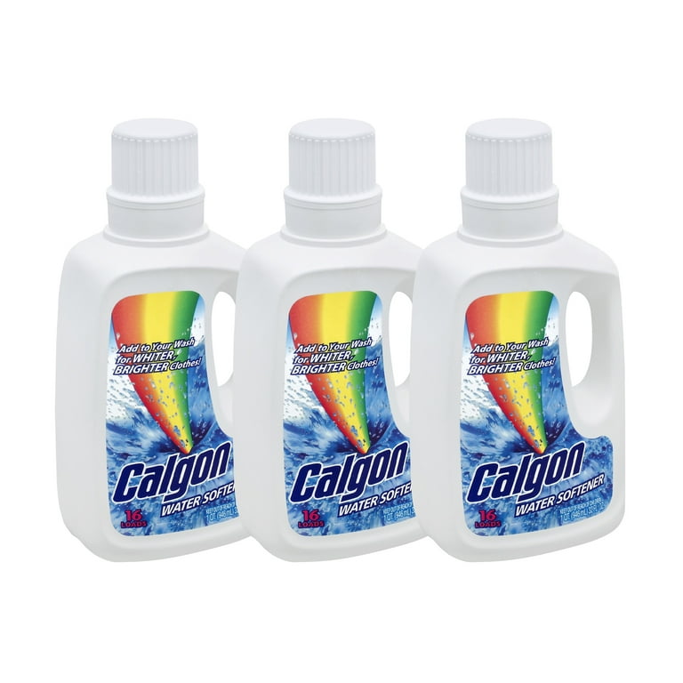 Calgon Liquid Water Softener, Laundry Detergent Booster, 32 Ounce (Pack of  3)