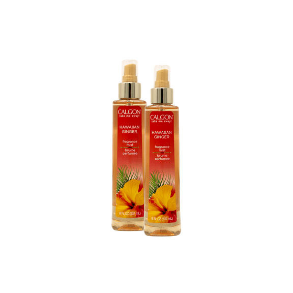 Calgon Fragrance Body Mist, Hawaiian Ginger, 8 fl oz - 2 Pack