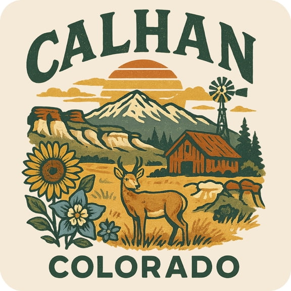 Calhan Colorado Keepsakes Souvenir Vinyl Sticker – Destination Travel Keepsake Collectible (4-Inches Wide)