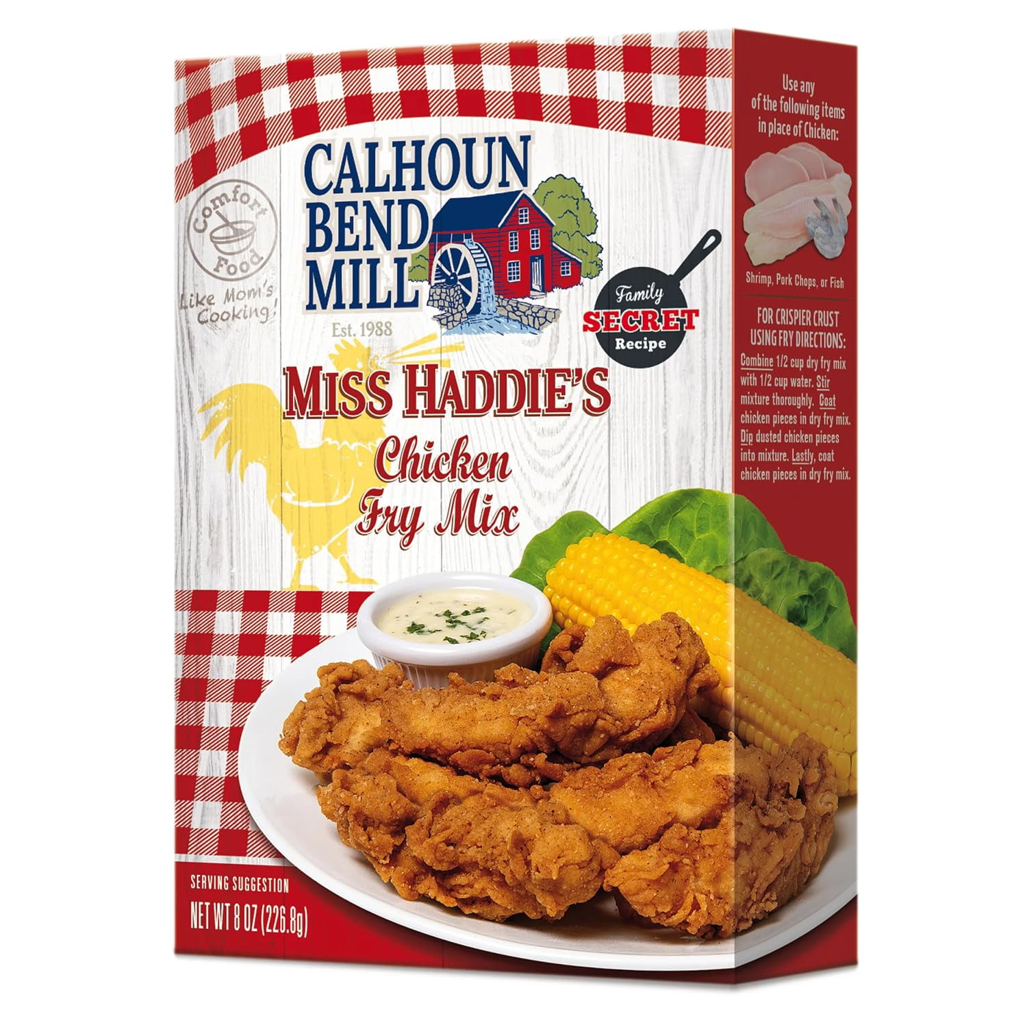 Calhoun Bend Mill Miss Haddie's Chicken Fry Mix, 8 Oz (pack of 1 ...