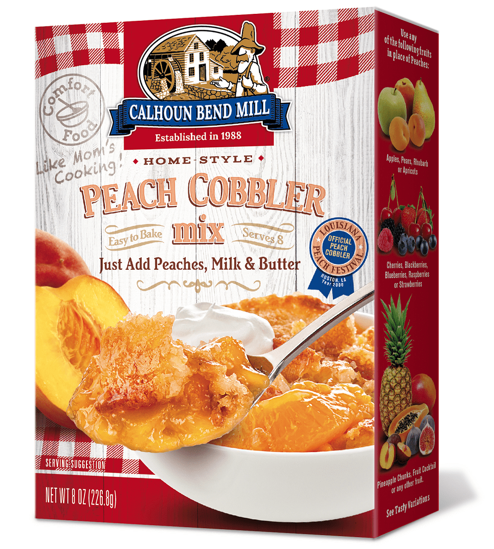 Calhoun Bend Peach Cobbler Mix, 8 Oz (Pack of 6)