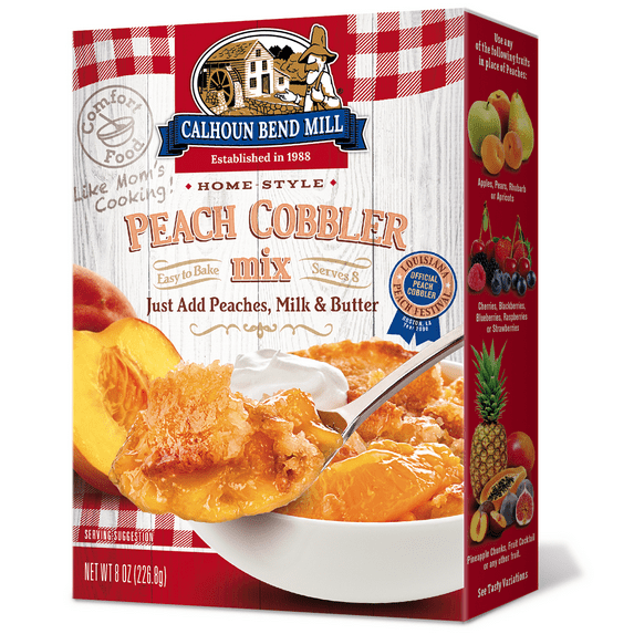 Calhoun Bend Peach Cobbler Mix, 8 Oz (Pack of 6)