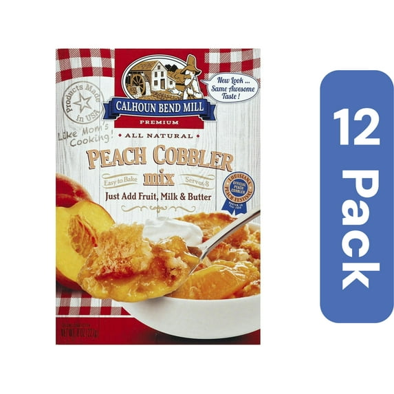 Calhoun Bend Peach Cobbler Mix 8 oz (Pack of 12)