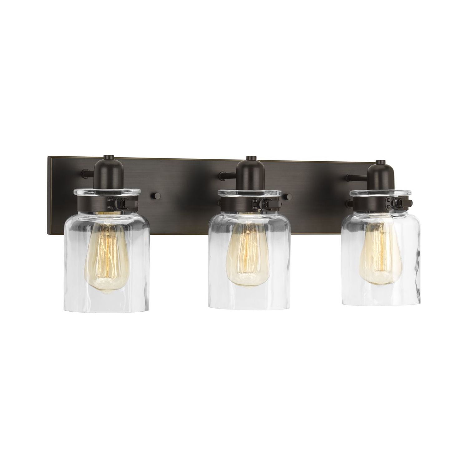 Calhoun Antique Bronze 3-Light Farmhouse Vanity Bath Light