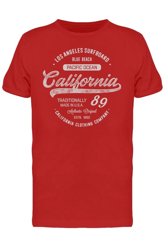 Cali 89 Style T-Shirt Men -Image by Shutterstock, Male 3X-Large