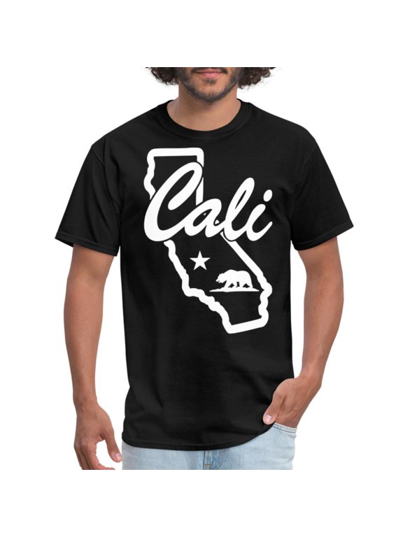 Cali Bear Map / California Men's T-Shirt