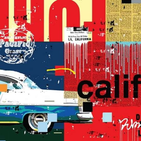 Cali Car Canvas Art - Mark Andrew Allen (24 x 24)