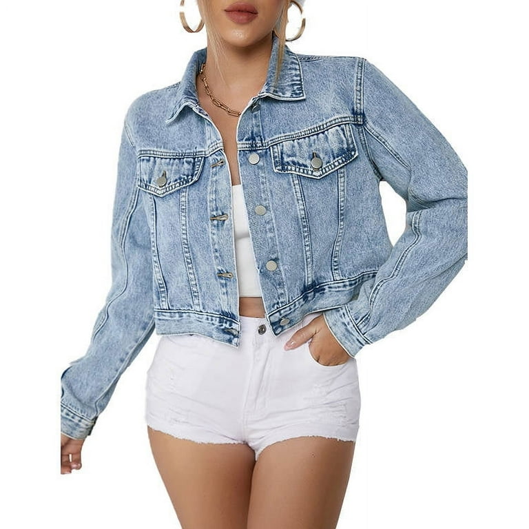 Chic denim shop jacket