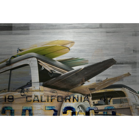 Cali Day Art Print on Brushed Aluminum