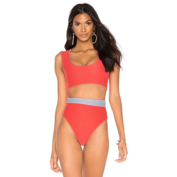 Cali Dreaming Double Cap Reversible Bikini Top, Cuban May Gray, X-Small