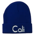 thumbnail image 1 of Cali Embroidered Long Beanie - Royal OSFM, 1 of 5