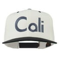 thumbnail image 1 of Cali Embroidered Snapback Cap - Natural Black OSFM, 1 of 5