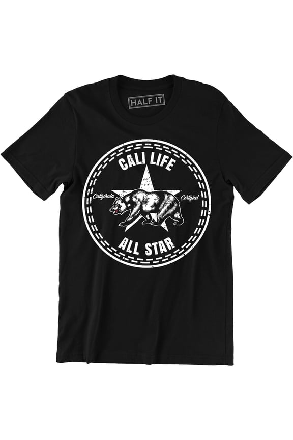 Cali Life All Star - California City Skyline Athletic Sports Men's Tee Shirt