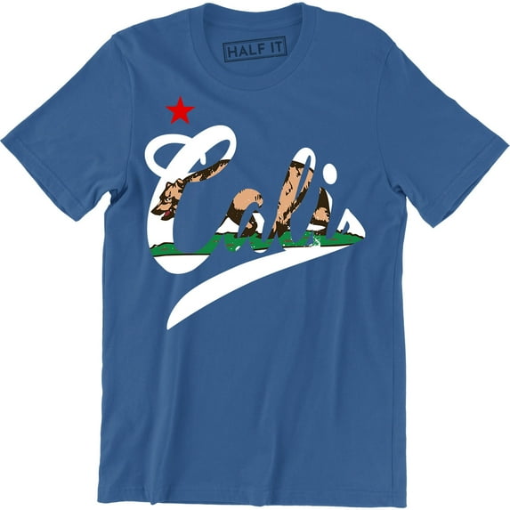 Cali Life Brown Grizzly Bear California Men's Gift CA State T-Shirt