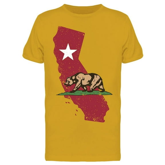 Cali Map Bear  Men's T-shirt