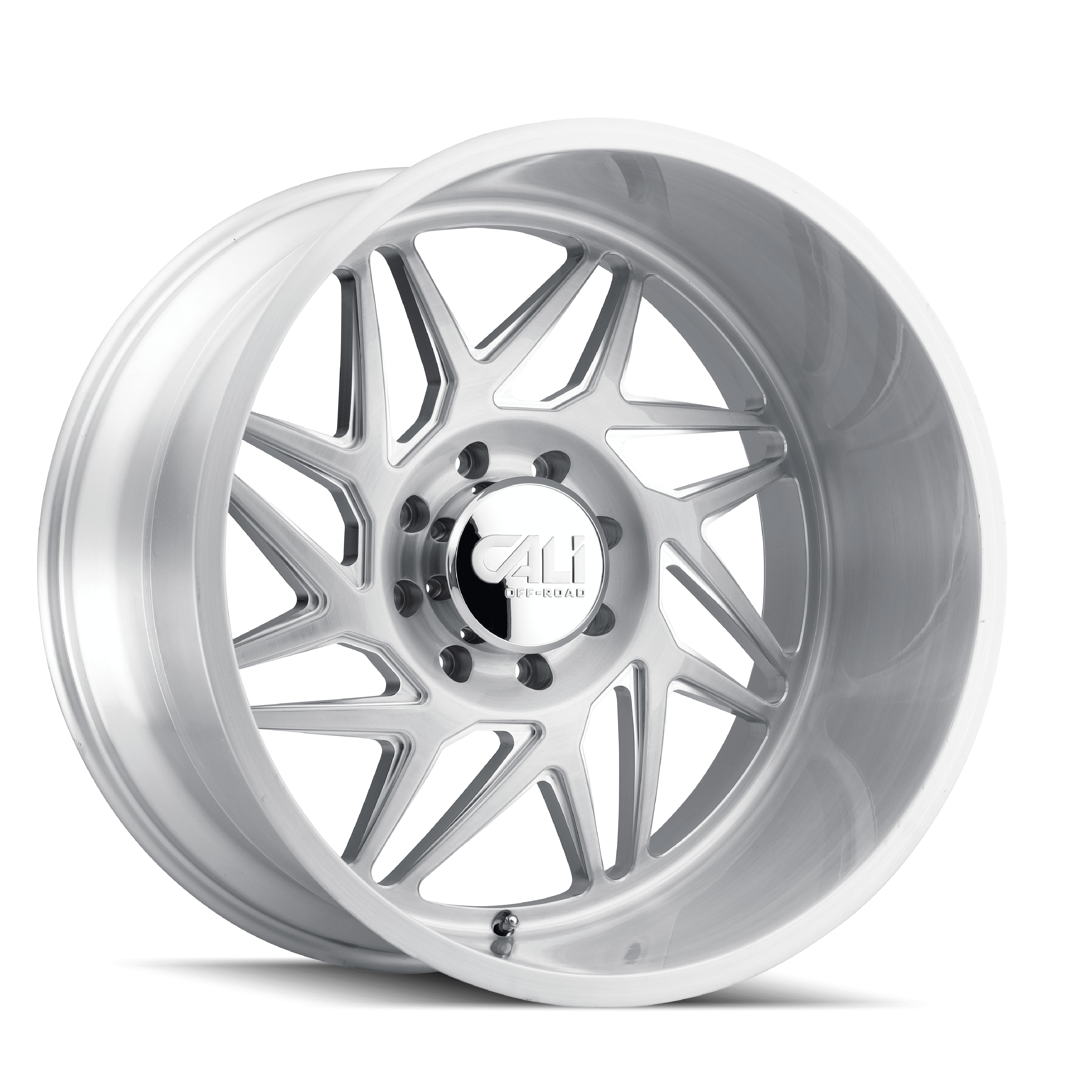 Cali Off-Road Gemini-9112 20X10 8X165.1 -25Et 125.2Cb Brushed Clear Gloss