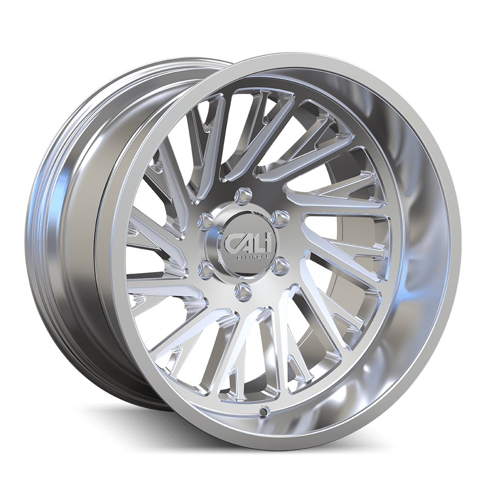 Cali Off-Road Purge-9114 24X14 6X139.7 -76Et 106Cb Polished/Milled Spokes