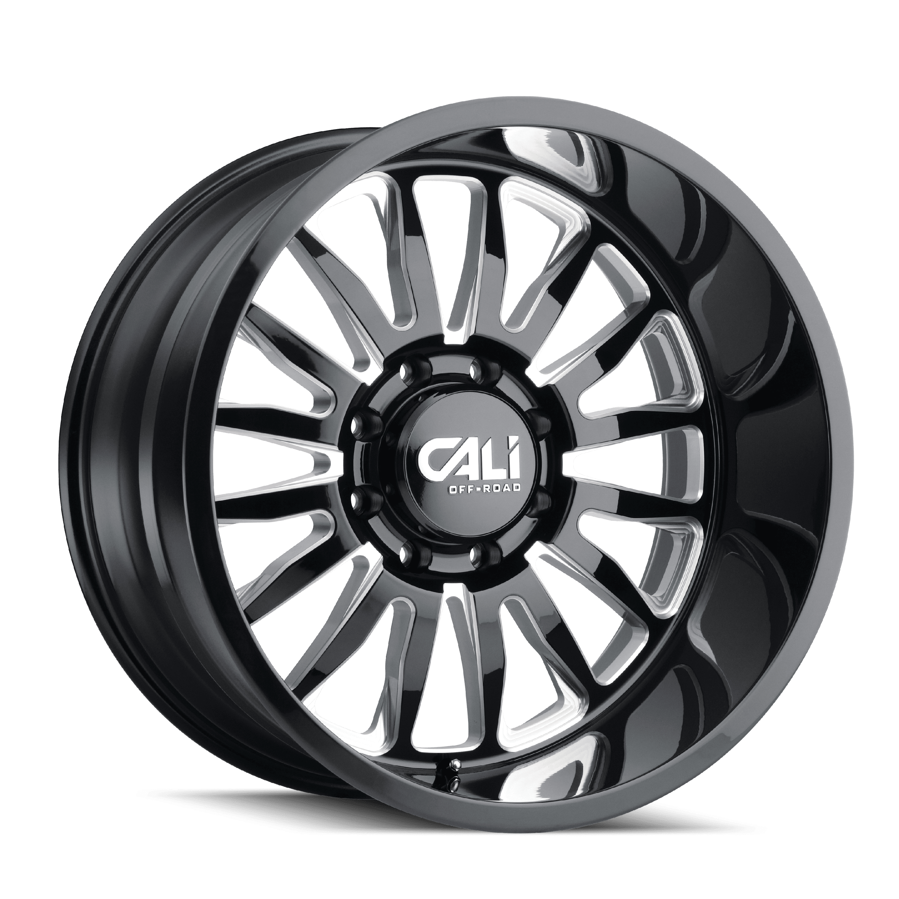 Cali Off-Road Summit-9110 26X14 6X135 -76Et 87.1Cb Gloss Black/Milled Spokes